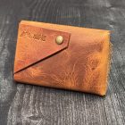 Natural Badalassi Carlo Leather Card Holder Wallet V1