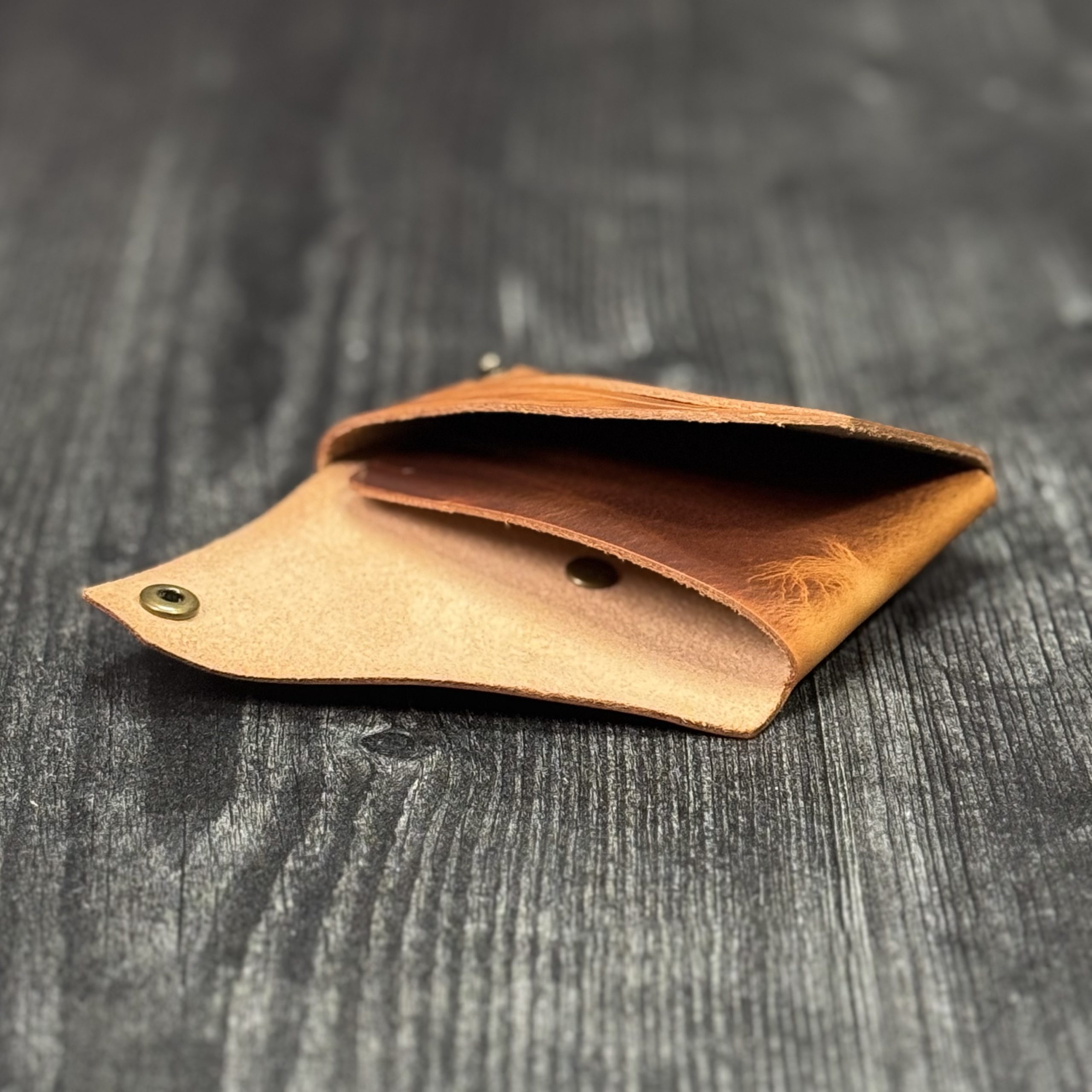Natural Badalassi Carlo Leather Card Holder Wallet V1