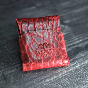 bison law tanning leather card holder wallet