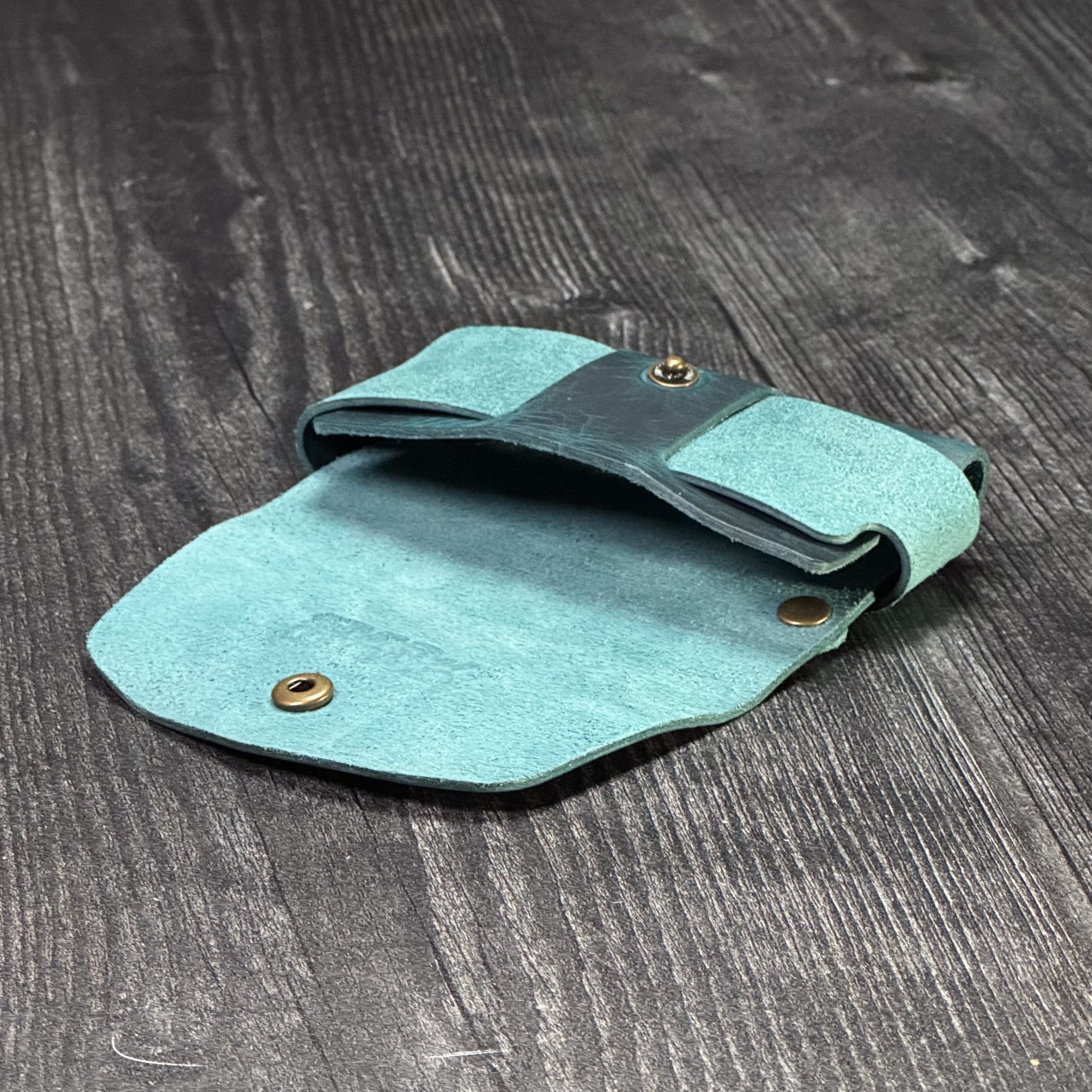 badalassi carlo turquoise card holder wallet v2