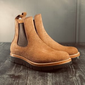 Fortis Bootmaker Chelsea Boots Tan Brown Roughout