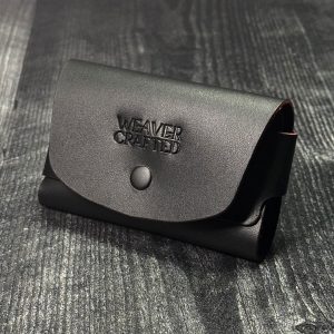 blood core rose anvil siedel leather card holder wallet weaver crafted
