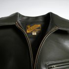 Y’2 PR-65 Single Rider Jacket in olive green vintage horsehide